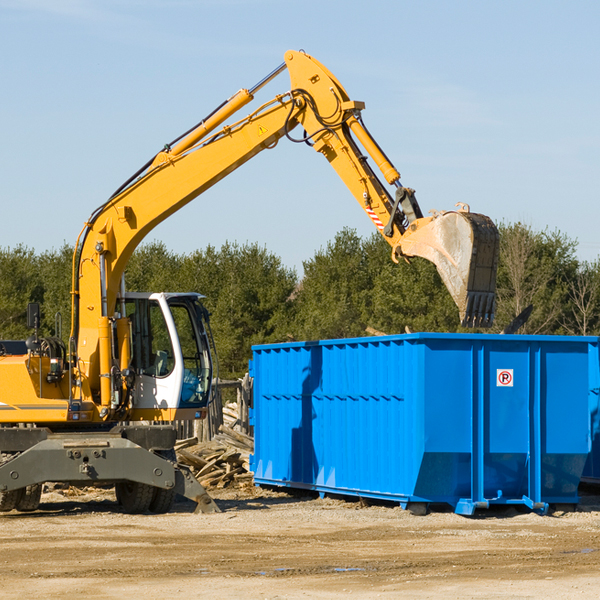 are there any restrictions on where a residential dumpster can be placed in Randolph Virginia